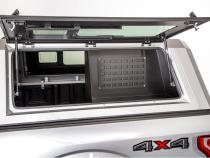 Half-Bin Half-Length Left Side 20-Up Jeep Gladiator 5' EVO EVOa and EVOc Applications 5 Foot Bed Left Side Mount SmartCap(R) Fits all Jeep Gladiator EVO Series Caps