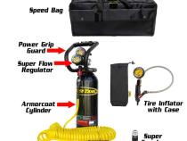 CO2 Tank 5 Lb Track Pack Package B System 250 PSI Black Power Tank