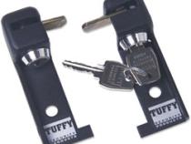 Door Hinge Locker - 55-86 CJ / 87-95 Wrangler YJ Black Set of 2 Tuffy Security Products