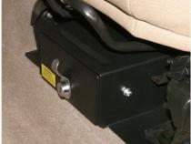 Front Driver Side Underseat Drawer - 97-02 Wrangjer TJ w/ Flip Seat Black Tuffy Security Products