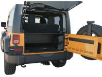 Standard Cargo Enclosure - 11-18 Wrangler Does Not Secure Entire Rear Cargo Area of 4-Door Models Black Tuffy Security Products