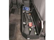 Rear Underseat Lockbox - 07-19 Silverado/Sierra 1500 19 Old Body Style} / 07-19 2500HD/3500HD w/ Crew Cab Full Length Black Tuffy Security Products