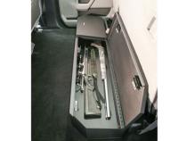 Rear Underseat Lockbox 15-22 F-150 17-22 F-250/350/450 Super Duty w/ Crew Cab w/o Floor Mounted Subwoofer Full Length Black Tuffy Security Products