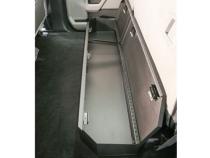 Rear Underseat Lockbox 15-22 F-150 17-22 F-250/350/450 Super Duty w/ Crew Cab w/o Floor Mounted Subwoofer Full Length Black Tuffy Security Products