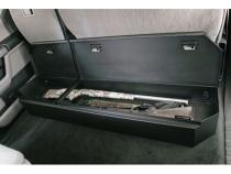 Rear Underseat Lockbox 15-22 F-150 17-22 F-250/350/450 Super Duty w/ Crew Cab w/o Floor Mounted Subwoofer Full Length Black Tuffy Security Products