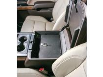 Console Safe - 14-19 Silverado/Sierra 1500 {19 Old Body Style} / 15-19 2500HD/3500HD / 15-20 Suburban/Tahoe/Yukon/Yukon XL w/ Flow-Thru Console Black Tuffy Security Products