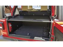 Deluxe Cargo Enclosure - 18-22 Wrangler JL {21-22 Exc. 4XE} w/o OEM Subwoofer Rear Seats Must Be Removed on 2-Door Models Black Tuffy Security Products
