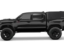 Tacoma Truck Bed Cap SmartCapEVOa Adventure Matte Black For 16-23 Toyota Tacoma 5 Foot Short Bed SmartCap