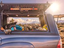 Truck Bed Cap SmartCap EVOd Defender Matte Black For 19-25 RAM 1500 5.7 Foot Short Bed SmartCap