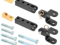 Tow Bar Mounting Kit 97-06 Wrangler TJ/LJ Front Bolt-On Includes Mounting Hardware Works w/Stock/And Most Aftermarket Bumpers For Use w/ CE-9033F RockJock 4x4