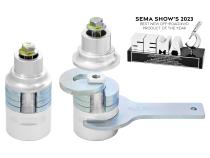 JL/JT &amp;amp; JK Adjustable Front Upper Bump Stops Billet Aluminum Complete w/ Steel Shims Hardware Wrench Height Adjustment Range 189-315 Inch