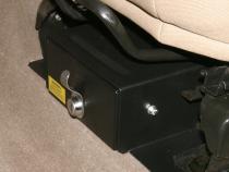 Front Driver Side Underseat Drawer - 97-02 Wrangjer TJ w/ Flip Seat Black Tuffy Security Products