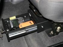 Front Driver Side Underseat Drawer - 03-06 Wrangjer TJ w/ Flip Seat Black Tuffy Security Products