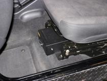 Front Driver Side Underseat Drawer - 03-06 Wrangjer TJ w/ Flip Seat Black Tuffy Security Products