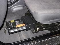 Front Driver Side Underseat Drawer - 03-06 Wrangjer TJ w/ Flip Seat Black Tuffy Security Products