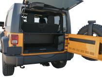 Standard Cargo Enclosure - 11-18 Wrangler Does Not Secure Entire Rear Cargo Area of 4-Door Models Black Tuffy Security Products