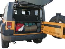 Standard Cargo Enclosure - 11-18 Wrangler Does Not Secure Entire Rear Cargo Area of 4-Door Models Black Tuffy Security Products