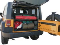 Standard Cargo Enclosure - 11-18 Wrangler Does Not Secure Entire Rear Cargo Area of 4-Door Models Black Tuffy Security Products