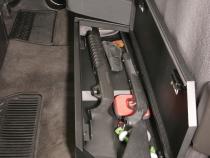 Rear Underseat Lockbox - 07-19 Silverado/Sierra 1500 19 Old Body Style} / 07-19 2500HD/3500HD w/ Crew Cab Full Length Black Tuffy Security Products