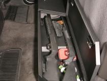Rear Underseat Lockbox - 07-19 Silverado/Sierra 1500 19 Old Body Style} / 07-19 2500HD/3500HD w/ Crew Cab Full Length Black Tuffy Security Products