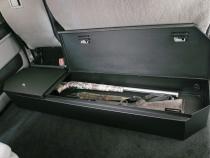 Rear Underseat Lockbox 15-22 F-150 17-22 F-250/350/450 Super Duty w/ Crew Cab w/o Floor Mounted Subwoofer Full Length Black Tuffy Security Products
