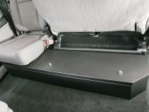 Rear Underseat Lockbox 15-22 F-150 17-22 F-250/350/450 Super Duty w/ Crew Cab w/o Floor Mounted Subwoofer Full Length Black Tuffy Security Products