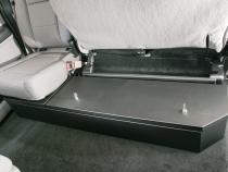 Rear Underseat Lockbox 15-22 F-150 17-22 F-250/350/450 Super Duty w/ Crew Cab w/o Floor Mounted Subwoofer Full Length Black Tuffy Security Products