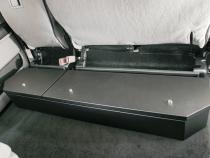 Rear Underseat Lockbox 15-22 F-150 17-22 F-250/350/450 Super Duty w/ Crew Cab w/o Floor Mounted Subwoofer Full Length Black Tuffy Security Products