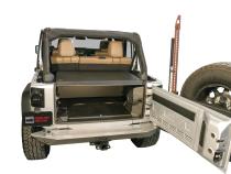Deluxe Cargo Enclosure - 11-18 Wrangler JK Rear Seats Must Be Removed on 2-Door Models Black Tuffy Security Products