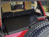 Deluxe Cargo Enclosure - 18-22 Wrangler JL {21-22 Exc. 4XE} w/o OEM Subwoofer Rear Seats Must Be Removed on 2-Door Models Black Tuffy Security Products