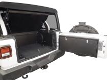 Deluxe Cargo Enclosure - 18-22 Wrangler JL {21-22 Exc. 4XE} 4-Door w/ OEM Subwoofer Black Tuffy Security Products