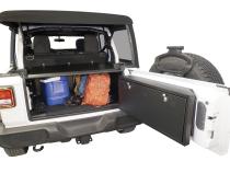 Deluxe Cargo Enclosure - 18-22 Wrangler JL {21-22 Exc. 4XE} 4-Door w/ OEM Subwoofer Black Tuffy Security Products