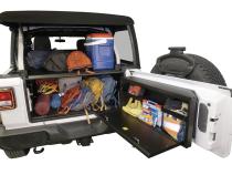 Deluxe Cargo Enclosure - 18-22 Wrangler JL {21-22 Exc. 4XE} 4-Door w/ OEM Subwoofer Black Tuffy Security Products