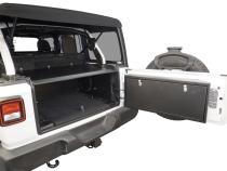 Deluxe Cargo Enclosure - 18-22 Wrangler JL {21-22 Exc. 4XE} 4-Door w/ OEM Subwoofer Black Tuffy Security Products