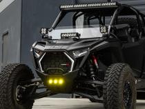 OnX6+ 10 Inch Light Bar Hood Mount Kit Polaris 2025 RZR ProR; ProS; ProXP, Clear Baja Designs