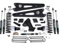 23-24 Ford F-250/F-350 Super Duty 4WD 7 Inch Radius Arm Lift Kit 4.5 Inch Rear Block Diesel Fox Adventure Shocks Zone Offroad