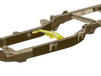 04-08 F150 4x4 SuperCab 6.5 Foot Bed Forward Gas Tank Crossmember Rust Buster Frameworks