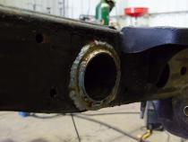 11-19 Chevy/GMC 2500HD Crew Cab 6.5 Foot Bed Forward Spare Tire Crossmember Rust Buster Frameworks