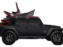 Wrangler JK eTop Jeep For 07-18 Wrangler JK 2-Door Squareback Black eTop