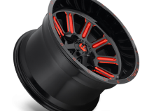 Aluminum Wheels 18X9 Hardline D621 5 On 114.3/5 On 127 Gloss Black/Candy Red 78.1 Bore 1 Offset Fuel Off Road Wheels