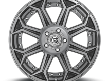 Aluminum Wheels 20X9 Siege D705 5 On 127 Brushed Gunmetal Gray Tinted Clear 71.5 Bore 1 Offset Fuel Off Road Wheels