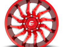 Aluminum Wheels 24X12 Saber D745 5 On 127 Candy Red Milled 71.5 Bore -44 Offset Fuel Off Road Wheels