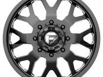 Dually Wheels 20X8.25 FF19D Dually DE19 BK 10 On 225 Gloss Black Milled 170.1 Bore 105 Offset Front Dually Fuel Off Road Wheels