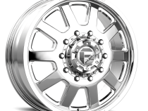 Dually Wheels 20X8.25 FF09D Dually DE09 PO 10 On 225 Polished 170.1 Bore 105 Offset Front Dually Fuel Off Road Wheels