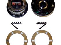 Locking Hub Set for 41-71 CJs, MB, M38, M38-A1 w/ Spicer Style Axle Shafts Crown Automotive