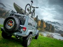 07-18 Wrangler JK Alpha HD Hinged Spare Tire Carrier Kit TeraFlex