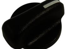 HVAC Control Knob for 1999-2006 Jeep TJ Wrangler, Black Plastic Crown Automotive