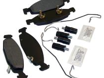 Front Brake Pad Master Kit for 99-02 Grand Cherokee w/ Teves (Black) Calipers Crown Automotive
