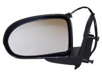 Left Power, Manual Folding Mirror for 2007-2010 Jeep MK Compass, Textured Black Crown Automotive