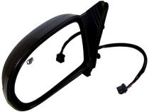 Left Power, Heated, Manual Folding Mirror for 07-15 Jeep MK Compass, Black Crown Automotive